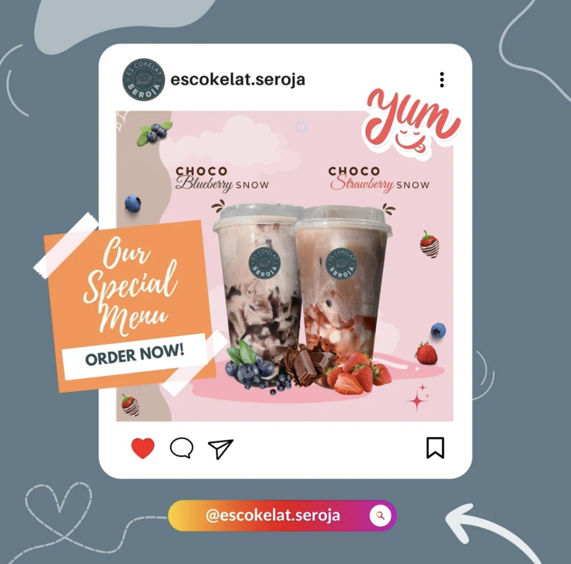 Choco Blueberry Snow