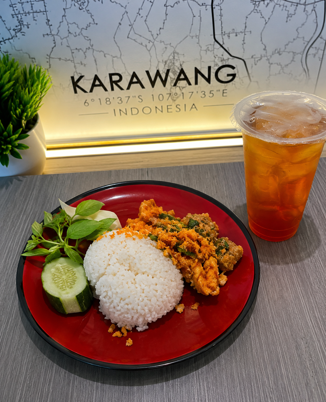 Paket Combo Geprek Sambel + Es Teh